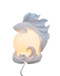 Lampka Nocna na Stolik Ryba Bojownik z Kulą Światła LED Mała 16cm (5)