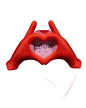 Dłonie tworzące serce Emoji Ramka na zdjęcie (2)