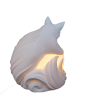 Lampka Nocna na Stolik Śpiący Lisek z Kulą Światła LED Mała 13cm (3)