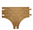 Rozjazd kolejowy Typ T dwutorowy 22cm dla drewnianej kolejki (3)
