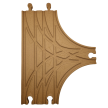 Rozjazd kolejowy Typ T dwutorowy 22cm dla drewnianej kolejki (2)