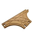 Rozjazd kolejowy Typ T jednotorowy na dwa tory 26cm dla drewnianej kolejki (4)