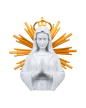 Popiersie Matki Bożej z Aureolą - Figurka lub Dekoracja Ścienna (2)