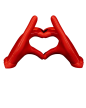 Dłonie tworzące serce Emoji Ramka na zdjęcie (1)