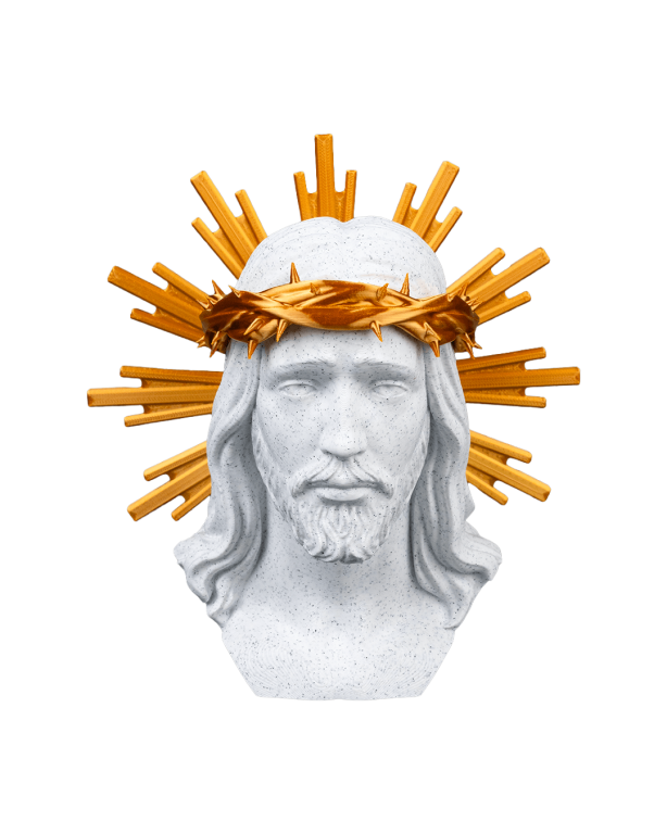 Popiersie Jezusa w Koronie Cierniowej - Figurka lub Dekoracja Ścienna (6)
