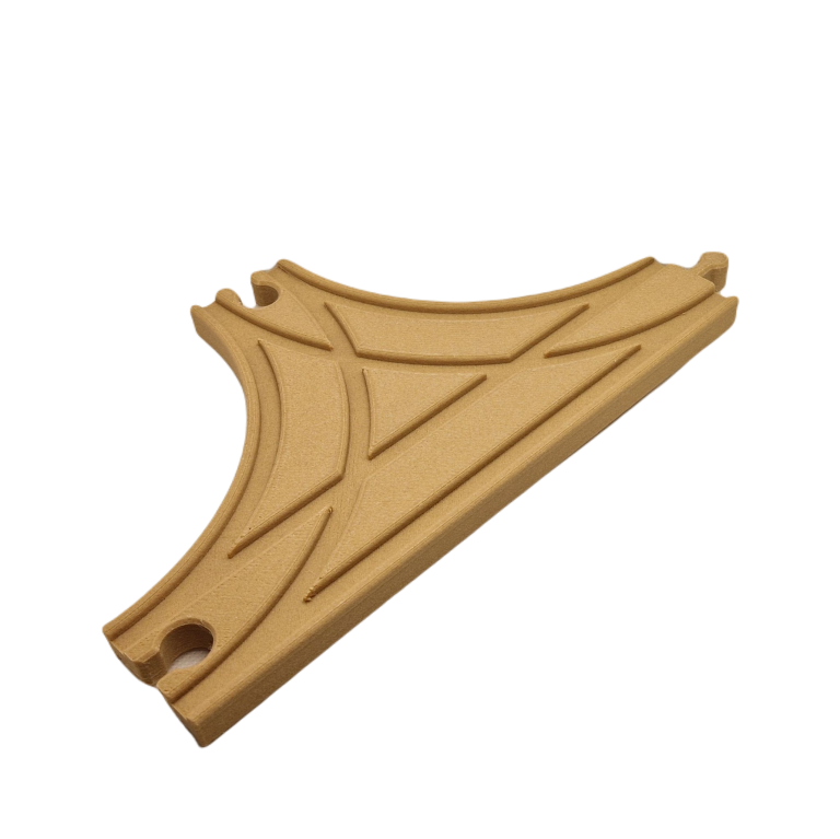 Rozjazd kolejowy Typ T 21cm dla drewnianej kolejki (4)
