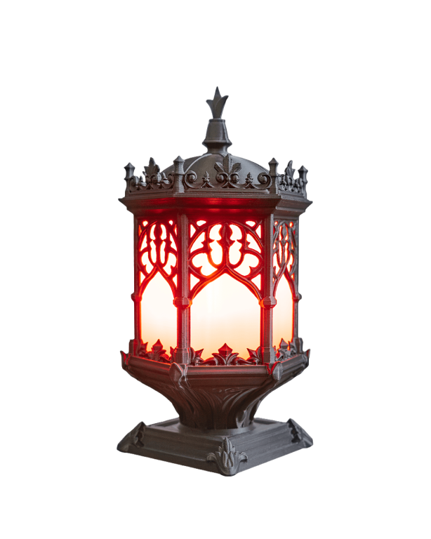Lampka Nocna na Stolik Gotycka Latarnia LED  (5)