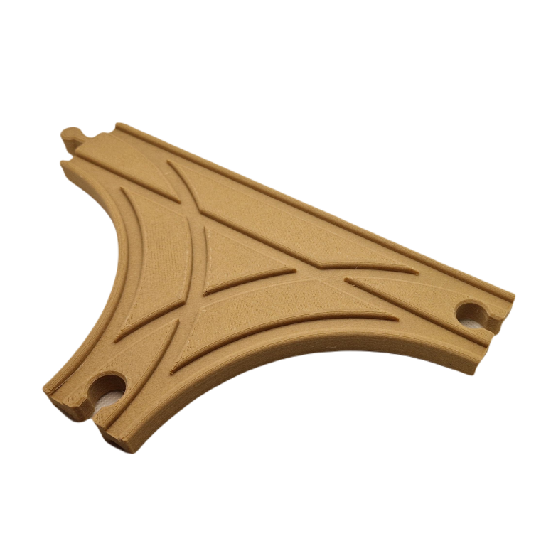 Rozjazd kolejowy Typ T 21cm dla drewnianej kolejki (2)