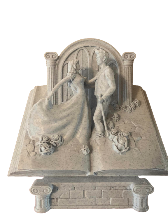 Romantyczna figura pary na książce (2)