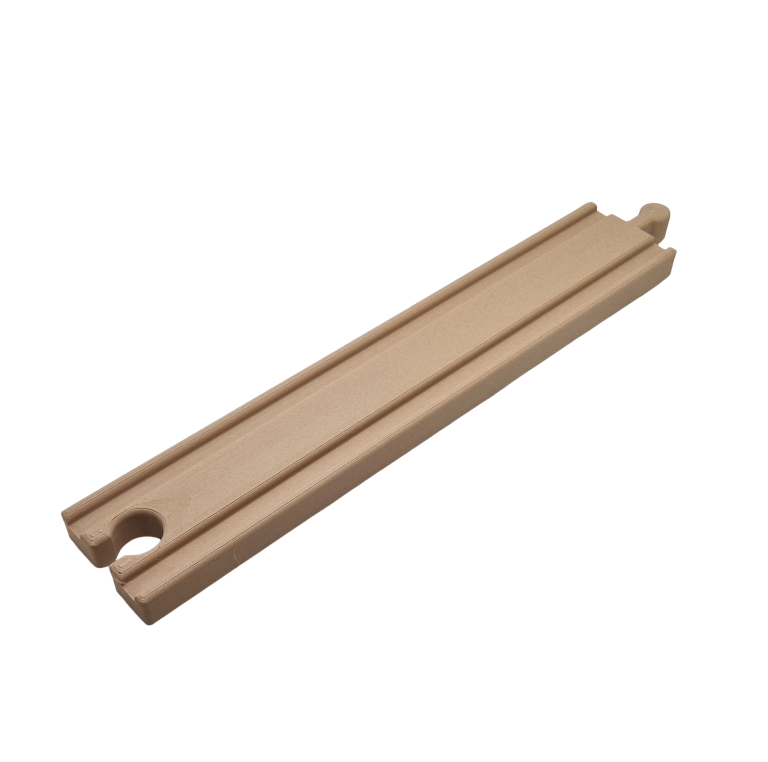 Tor prosty 22cm dla drewnianej kolejki (3)