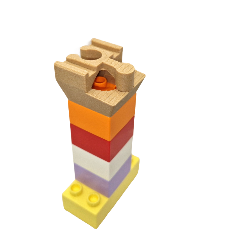 Łącznik LEGO Duplo adapter most dla drewnianej kolejki (4)