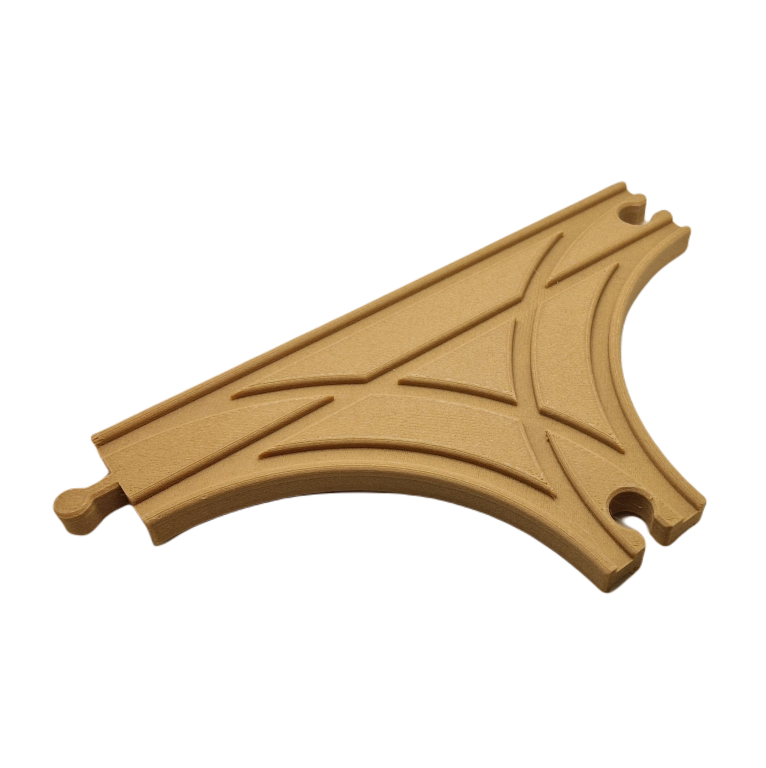 Rozjazd kolejowy Typ T 21cm dla drewnianej kolejki (3)