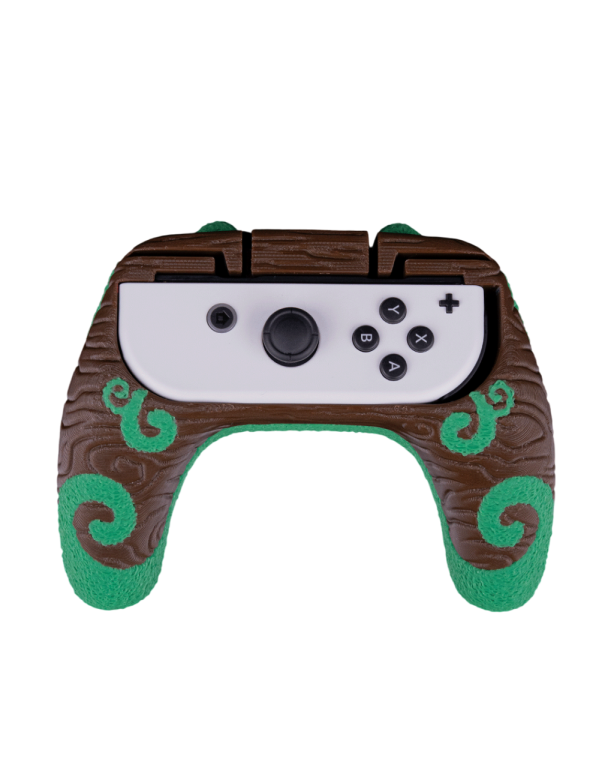 Uchwyt Leśna Kora z Pnączem na 1 Kontroler Joy-Con (do Stojaka Omszała Kapliczka) (2)