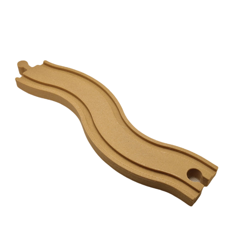 Tor falisty 21cm dla drewnianej kolejki (2)