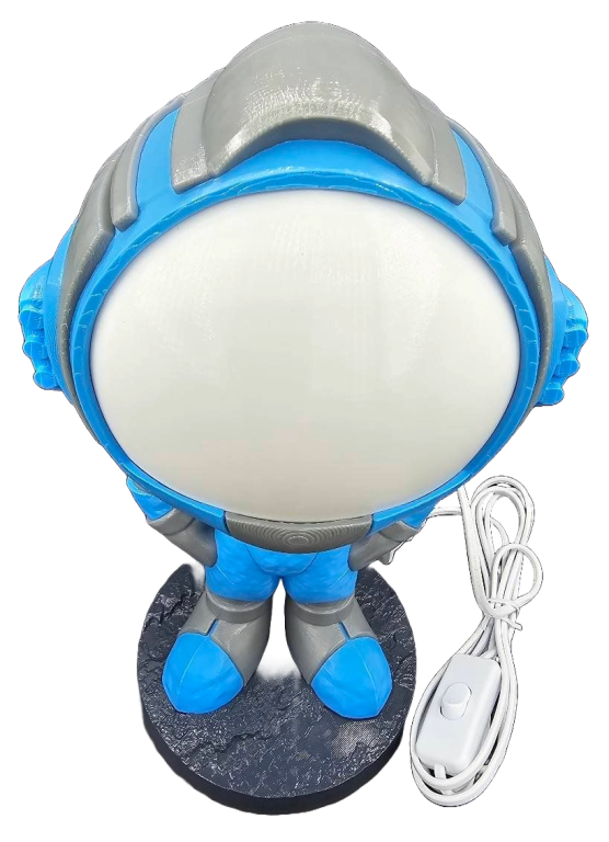 Mechaniczny Astronauta Lampa na Biurko Steampunk (8)